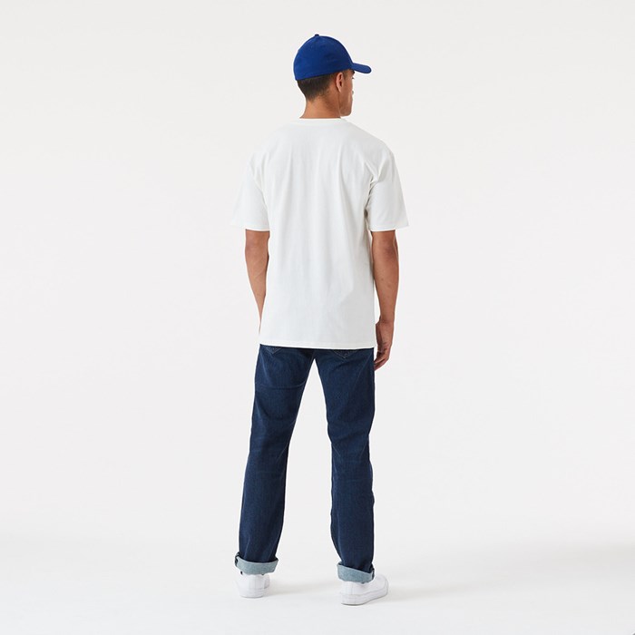 LA Dodgers Heritage Miesten T-paita Valkoinen - New Era Vaatteet Finland FI-875029